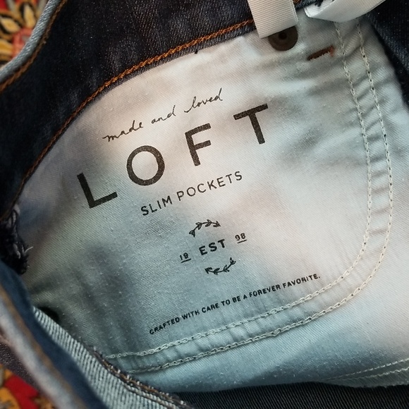 LOFT Made and Loved Slim Pocket Jeans 26/2 - Picture 5 of 6